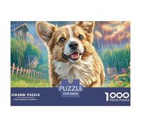 Welsh Corgi Puzzle Premium Da 1000 Pezzi Con Raffinate Riproduzioni D'Arte - Un Regalo Di Classe Per Adulti E Bambini A Partire Dai 12 Anni Di Età 38x26cm/1000pcs