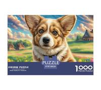 Welsh Corgi Puzzle Premium Da 1000 Pezzi Con Raffinate Riproduzioni D'Arte - Un Regalo Di Classe Per Adulti E Bambini A Partire Dai 12 Anni Di Età 38x26cm/1000pcs