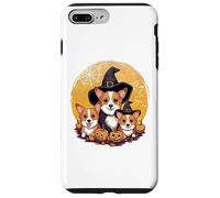 Welsh Corgi Witch Howl-O-Ween Pawsome Pumpkin Halloween Custodia per iPhone 7 Plus/8 Plus