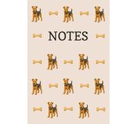 Welsh Terrier Stink Eye Notebook: Welshie, Dog lover, Dog Breed, Bones, Notepad, Journal, Writing Book. Paperback, 100 pages, Wide ruled, Christmas, Birthday, Stocking Stuffer, Gift