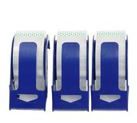 WELSTIK Nastro adesivo trasparente resistente, 3 rotoli da 4.8 cm x 55 m con dispenser da 3 pezzi, nastro trasparente per imballaggio silenzioso per spedizione, trasloco, forte sigillatura