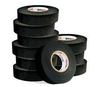 WELSTIK Nastro in Tessuto 19mm*15m, 10 pack- Nastro in tessuto premium per il settore elettrico automobilistico, eccellente soppressione del rumore e del cavo.