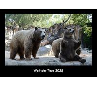 Welt der Tiere 2025 Fotokalender DIN A3: Monatskalender mit Bild-Motiven von Haustieren, Bauernhof, wilden Tieren und Raubtieren