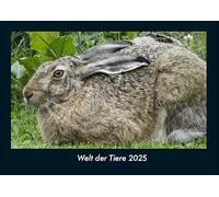 Welt der Tiere 2025 Fotokalender DIN A4: Monatskalender mit Bild-Motiven von Haustieren, Bauernhof, wilden Tieren und Raubtieren