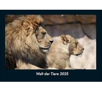 Welt der Tiere 2025 Fotokalender DIN A4: Monatskalender mit Bild-Motiven von Haustieren, Bauernhof, wilden Tieren und Raubtieren