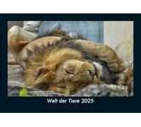 Welt der Tiere 2025 Fotokalender DIN A5: Monatskalender mit Bild-Motiven von Haustieren, Bauernhof, wilden Tieren und Raubtieren