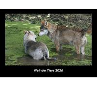 Welt der Tiere 2026 Fotokalender DIN A3: Monatskalender mit Bild-Motiven von Haustieren, Bauernhof, wilden Tieren und Raubtieren