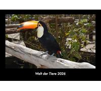 Welt der Tiere 2026 Fotokalender DIN A3: Monatskalender mit Bild-Motiven von Haustieren, Bauernhof, wilden Tieren und Raubtieren