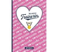 Weltbeste Trainerin: Notizbuch für Trainer Frauen A5 Buch liniert Danke Turnlehrerin Notizheft I LOVE GYMNASTICS schönes Geschenk beste Lehrerin von Turner und Turnerin Rhythmische Gymnastik