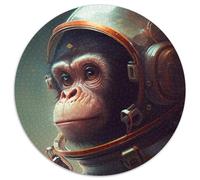 Weltraum-Astronauten-Affe-Puzzle für Erwachsene, 1000 Puzzles aus Pappe, DIY-Heimdekoration, Denksportspiel für Teenager, 1000 Teile (67,5x67,5cm)