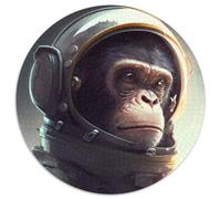 Weltraum-Astronauten-Affe-Puzzle für Erwachsene, 1000 Puzzles aus Pappe, DIY-Heimdekoration, Denksportspiel für Teenager, 1000 Teile (67,5x67,5cm)