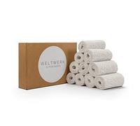 WELTWERK Set di 10 bende per gesso, colore bianco, ad asciugatura rapida e delicato sulla pelle, per gravidanza, fai da te e modellazione, incluse istruzioni per l'e-book e idee per il fai da te
