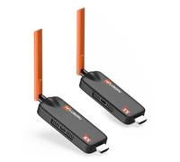 WELUSOPU Trasmettitore e ricevitore HDMI wireless, 4K/1080P, 5,8 G, 200 m, sdoppiatore HDMI fino a 6 RX, per streaming video/audio da laptop, PC, CCTV, decoder via cavo a più TV, monitor, proiettori