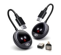 WELUSOPU Trasmettitore HDMI Wireless 4K con Smart Display, Nero Trasmettitore e Ricevitore HDMI Wireless 1080P a 60 Hz, Streaming video 2,4/5G da laptop, PC, TV Box a TV, monitor - 165 Piedi/50 M