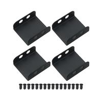 WELWIK 4 staffe di montaggio a doppia ventola PCI Slot Staffa per scheda video fai da te connessione ventola fibbia radiatore per 8 cm 9 cm 12 cm 14 cm supporto radiatore nero
