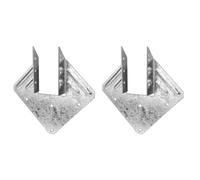 WELWIK 4PCS Truss to Rafter Connettore Legname Legno Heavy Duty 18 Uragano Tie Uragano Collare per Tetto Truss Legno Connettore Legname