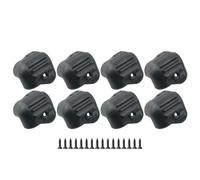 WELWIK 8pcs Nero Speaker Cabinet Corner Protector, Audio Cabinet Corner Armatura, Speaker Corner Guard, Strumento Musicale Caso Drop Protezione Angolo Wrap