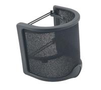 WELWIK Copertura spray per microfono Protezione per filtro in metallo Maschera per microfono portatile Maschera a forma di U semi chiusa a condensatore audio microfono riduzione del rumore