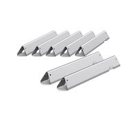 WEMEIKIT 66033 & 66797 - Barre aromatizzanti di Ricambio da 17 Pollici per Weber Genesis II E-410 E-415 S-435, Genesis II/LX 400 Series (2017 e più recenti), in Acciaio Inox, Confezione da 7