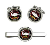 Wemyss Clan Scozzese Gemelli E Fermacravatta Set