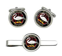Wemyss Clan Scozzese Gemelli E Fermacravatta Set