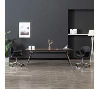 WEMYUFURN Sedia da Pranzo Girevole Nero in Similpelle, Sedia Camera da Letto, Poltrona Scrivania,set sedie sala da pranzo per Sala da Pranzo, Soggiorno, Cucina, Camera da Letto