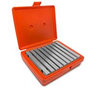 WEN 10349 - Set di 18 pezzi paralleli di precisione, 1/4", con custodia, cromato