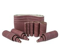 WEN 6524SP80 - Set di carta vetrata combinata a nastro e manicotto, grana 80, confezione da 24