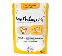 WENATURE GATTO BUSTA IN JELLY ADULTO POLLO & CREMA DI FORMAGGIO 70 GR