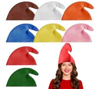 WENAUANG 8 cappelli nani, cappelli colorati a bersaglio, nani, cappelli da elfo, cappelli di carnevale per adulti, Halloween, compleanni, feste
