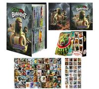 WENAUANG Italian Brain Red Set di carte da collezione con 60 carte uniche e 32 adesivi, bambini, giovani, feste e feste