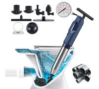 Wenbones Pompa Stura scarichi a Pressione, Stantuffo per WC ad Aria Compressa, Pressione Nuovo Multifunzionale, Sturalavandino ad aria Compressa, per WC, Lavandino, Bagno (2. Generation, Blu)