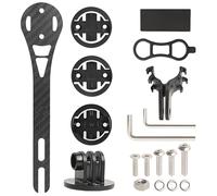 Wenbones Supporto Integrato Ciclocomputer, Supporto Computer da Manubrio Fibre de carbone per Computer da Ciclismo per Bici per Garmin Edge, TOREAD.X, Cateye, Bryton, Blackbird