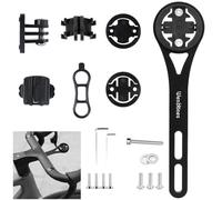 Wenbones Supporto per ciclocomputer integrato, supporto per bicicletta in lega di alluminio Out Front, supporti per Wahoo, Garmin, Bryton, GIT, action cam e luci