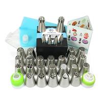 Wenburg Beccucci Russi - Beccucci Sac a Poche Professionale - 29 Pezzi - Vari Sacchetti per Piping - Set Pasticceria Professionale con Accessori Versatili per la Decorazione di Torte (Deluxe)