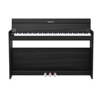 WENCAI Pianoforte digitale a 88 tasti, completamente ponderata, tastiera verticale a percussione per principianti, copertura ammortizzata, 3 pedali, nero