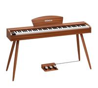 WENCAI Pianoforte digitale ponderato a 88 tasti, pianoforte elettrico verticale in legno con azione a martello, tastiera completamente ponderata per principianti e professionisti, con leggio per