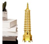 Wenchng Pagoda Tower - Gioielli da giardino a torre | Rame Wenchng cinese | Fng-Shu Icona Decorazione da tavolo per la sala d'esame, statua in per camera da, soggiorno, ufficio