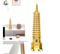 Wenchng Pagoda Tower - Gioielli da giardino a torre | Rame Wenchng cinese | Fng-Shu Icona Decorazione da tavolo per la sala d'esame, statua in per camera da, soggiorno, ufficio