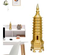 Wenchng Pagoda Tower - Gioielli da giardino a torre | Rame Wenchng cinese | Fng-Shu Icona Decorazione da tavolo per la sala d'esame, statua in per camera da, soggiorno, ufficio
