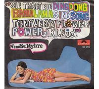 WENCKE MYHRE - Sie trägt ein Ding Dong Bama Lama Sing Song Teeny Weeny Flower Power Kleid(7" Vinyl Single)(1968)(Polydor 53050)