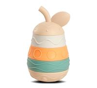 wencolino Giocattolo per bambini, pietre impilabili a forma di pera, con altre possibilità di gioco tattili in ogni parte in silicone alimentare, dimensioni: altezza 10,6 cm, larghezza 6,5 cm