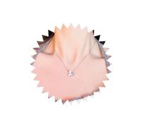 Wendalern Collana in argento con ciondolo a forma di farfalla smaltata, collana rotonda a serpente, collana girocollo carina fata farfalla sottile collana gioielli per donne e ragazze, Zinco, Strass