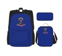 WenDang Borsa a tracolla doppia con bandiera del Nord Dakota con borsa per il pranzo e astuccio, adatta per lo shopping, sport all'aria aperta