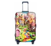 WenDang Candy Land Print - Copertura elastica per valigia, per proteggere i bagagli, adatta per viaggiatori unisex, bianco, XL