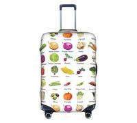 WenDang Introduzione di Varie Verdure Stampa Elastico Valigie Protector Cover Baggage Covers, Migliorare la Protezione, misura Viaggiatori Unisex, bianco, XL
