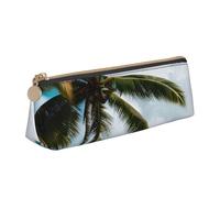 WenDang La borsa triangolare in pelle per cancelleria e cancelleria per le vacanze delle isole norvegesi sono elementi essenziali da viaggio, bianco, Taglia unica, Astuccio per trucchi