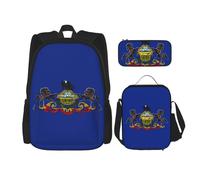 WenDang Pennsylvania State Flag - Set con borsa per il pranzo e astuccio, adatta per shopping, sport all'aria aperta
