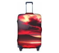 WenDang Red Sky at Night Starry Print Elastic Valigie Protector Cover Copribagagli, Migliora la protezione, adatta per viaggiatori unisex, bianco, L