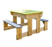 Wendi Toys Tavolo da Picnic per Bambini da Esterno per Sabbia e Acqua con panchine